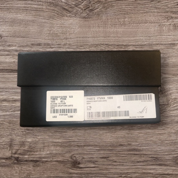 Saint Laurent Patent Leather Chain-Link Heel Pumps — Black — Size IT 40 - Picture 2 of 8